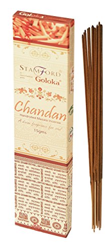 Goloka Chandan Masala Räucherstäbchen, 15 g, 6 Stück von Goloka