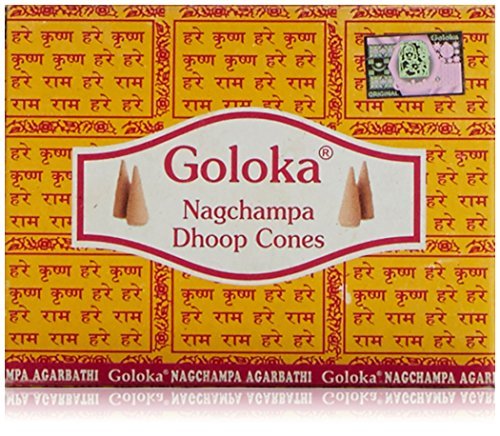 Goloka Nag Champa Incense Cones 10/count by Goloka von Goloka