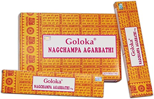 Goloka Nagchampa Agarbathi 16 g x 12 Boxen 192 g von Goloka