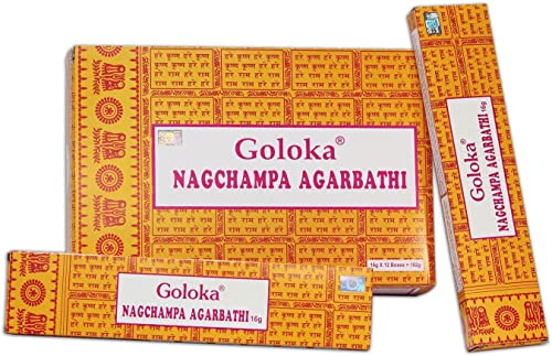 Goloka Nagchampa Agarbathi 16 g x 12 Boxen 192 g Goloka Nagchampa Agarbathi 16 g x 12 Boxen 192 g von Goloka
