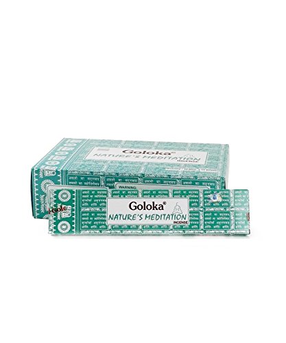 Goloka Natures Meditation Räucherstäbchen, Box mit 12 Stück von Goloka