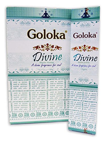 Goloka Räucherstäbchen Göttlich, 15 gms X 12 Packs von Goloka