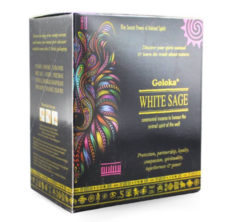 Goloka Räucherstäbchen Goloka White Sage Smudged Incense Sticks, 8 Stück Goloka Räucherstäbchen Goloka White Sage Smudged Incense Sticks, 8 Stück von Goloka