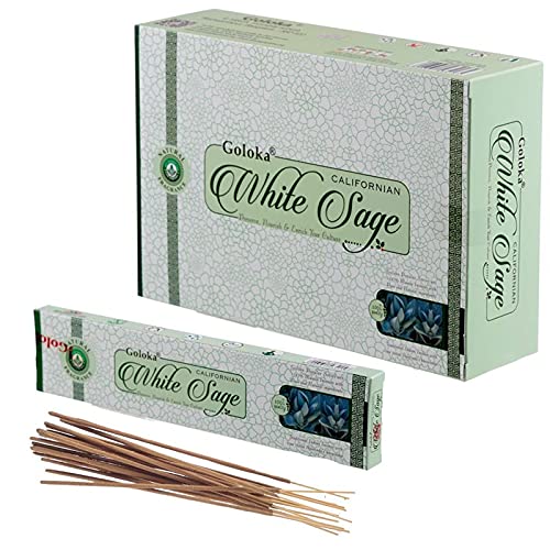 Goloka White Sage Incense Box mit 12 Packungen à 15 g C/U von Goloka