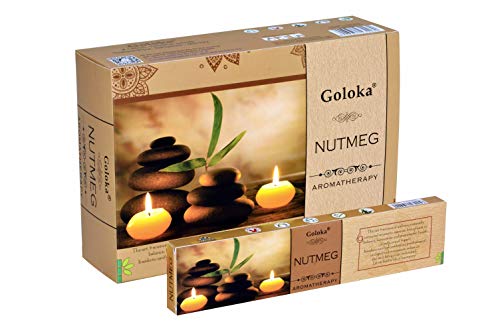 Goloka Wierook Aromatherapy Nutmeg (12 pakjes) von Goloka