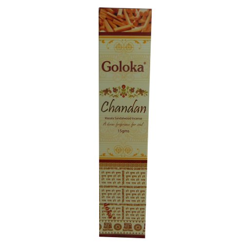 Räucherstäbchen 15g Goloka Chandan Masala Sandalwood Incense 1 Schachtel von Goloka
