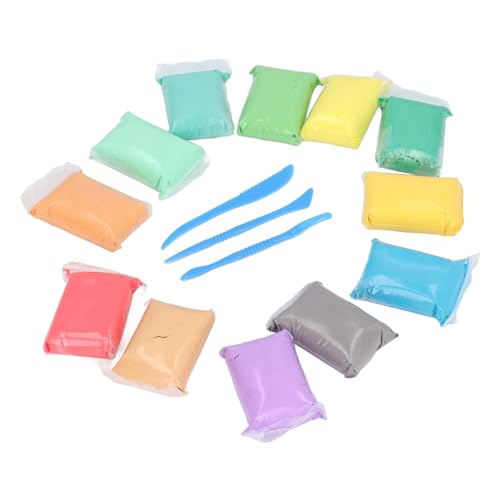 Buntes, Lufttrockenes Ton-Set, Sichere Pädagogische Modelliermasse für (36 Farben) von Gonetre