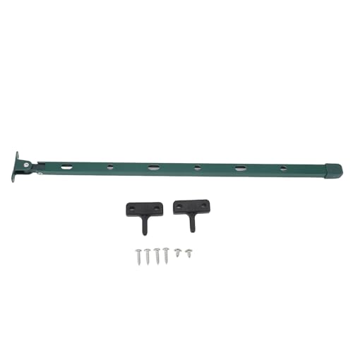 Gewächshausfenster Aufenthalt Kit Green House Entlüftungsöffner, Robuster Aluminiumhandbuch Greenhouse Dach Entlüftungsöffnungsöffnung mit 6 Schrauben 15.35in (Grün) von Gonetre