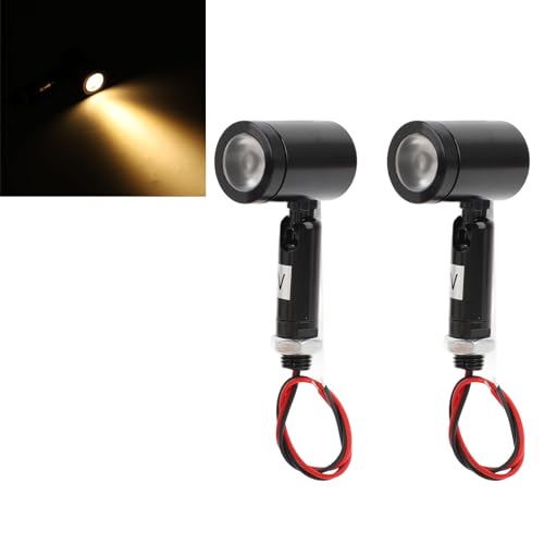 2pcs Mini LED Spotlight Bildlichter DC12V Mehrzweckkunst Akzentlichter für Schmuck Showcase Displayschränke Aluminiumlegierung von Gonetre