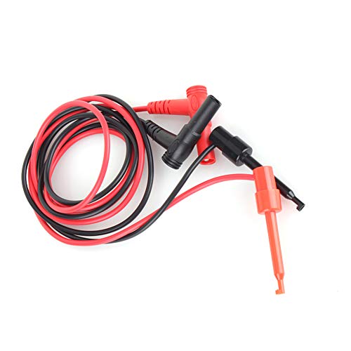 Gonetre Banana Plug Test Haken Sonde Bleikabel Premium -Qualität Multimeter -Testkabel -Blei Elektrische Geräte für Elektronikingenieure Techniker -Enthusiasten 1 Paar Rot Schwarz 1m von Gonetre