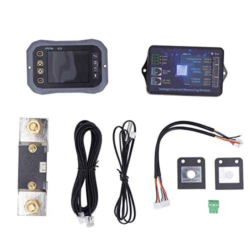 Gonetre Batteriemonitor 400A 2.4in Ultra -Clear -Anzeige Drahtloser Spannungsstrommesser mit Shunt für RV -Auto -Motorrad -Motorradboot ABS Material KG140F Modell von Gonetre