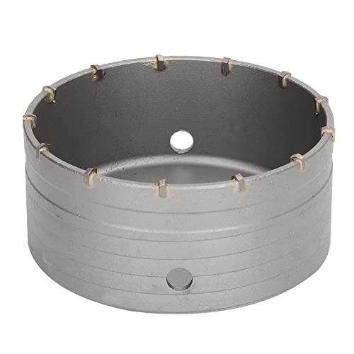 Gonetre Elektrische Hammer-Wandlochsäge, Hartmetall-Hohllochöffner, Hohe Härte, Schnelles Bohren Zum Schneiden von Beton- und Ziegelwänden, Silber, 130 Mm Gonetre Elektrische Hammer-Wandlochsäge, Hartmetall-Hohllochöffner, Hohe Härte, Schnelles Bohren Zum Schneiden von Beton- und Ziegelwänden, Silber, 130 Mm von Gonetre