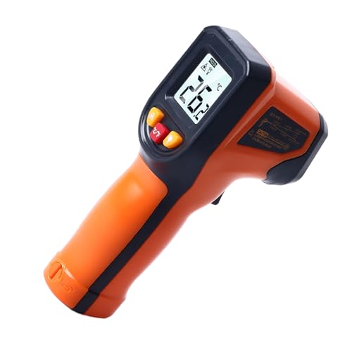 Gonetre Infrarot -Thermometer -Waffe Digitallaser Nicht -Kontakttemperaturpistole für das Kochen Industriegebrauchs mit ABS -Material Genauiger Messbereich 50 Bis 600 ℃ von Gonetre