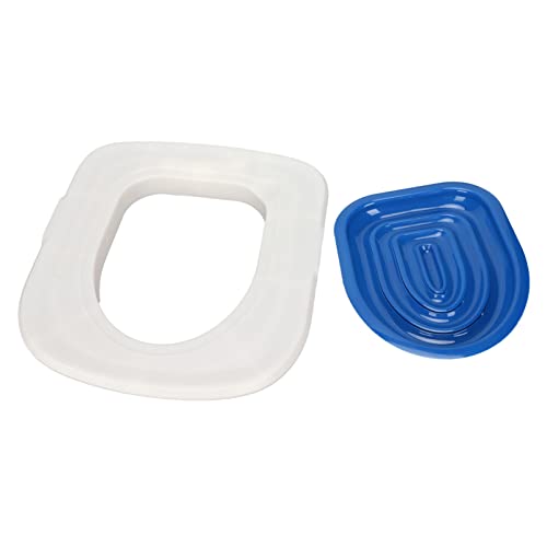 Gonetre Katzen -Toilettentrainer Universal Wiederverwendbar Umweltfreundliche Katzen -Toilettentrainingskit für Haustierreinigung für Alle Toilettensitze Rund (Weißes Tablett, 1 Blaue innere Gonetre Katzen -Toilettentrainer Universal Wiederverwendbar Umweltfreundliche Katzen -Toilettentrainingskit für Haustierreinigung für Alle Toilettensitze Rund (Weißes Tablett, 1 Blaue innere von Gonetre