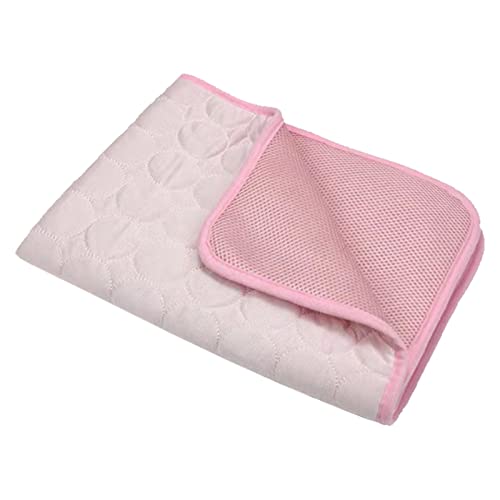 Gonetre Kühlmatte Hund, Kühlmatte für Hunde und Katzen, Haustier Kühlmatte für Katzen, Wärmeableitung Atmungsaktiv Komfortabel (Roseate) von Gonetre