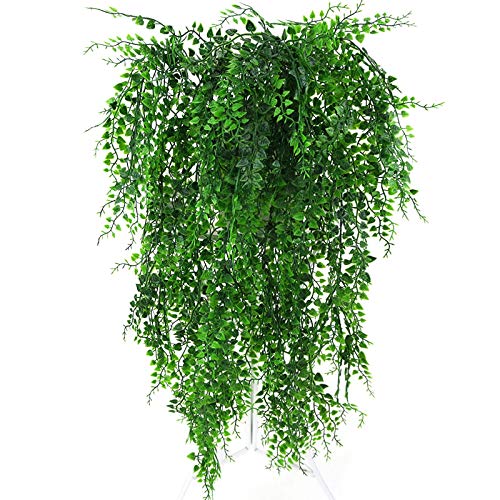 Gonetre Künstliche Grüne Pflanze Wand Hängen 5 Verdammt Gefälschte Blumenrebe Lebensee Dekorative Laub für Hochzeit Restaurant Home Office Plastikmaterial 82 Cm Länge 1 Stück Gonetre Künstliche Grüne Pflanze Wand Hängen 5 Verdammt Gefälschte Blumenrebe Lebensee Dekorative Laub für Hochzeit Restaurant Home Office Plastikmaterial 82 Cm Länge 1 Stück von Gonetre