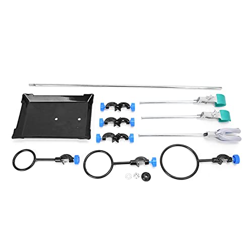 Gonetre Laborständer Support Bracket Plattform Flask Clamp Lab Instrument Setzen Sie Hochwertige Eisengummi -Bauwesen für Schulen Krankenhäuser Laboratorien Wissenschaftliche von Gonetre