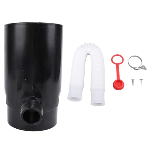 Gonetre Regenwasser -Diverter -System Effizienter Rundspulen -Diverter -Kunststoff 10 cm für Bewässerungssysteme Aquarien (Schwarz) von Gonetre
