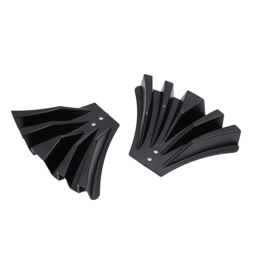 Gonetre Rinnenabwärtsspitze Diverter -Erweiterung Regenwasserausbreitung Im Freien Haltbare Plastik 2 PCS Einfach Installation für Hausgarten Gewerbliche Entwässerungssysteme (Schwarz) von Gonetre