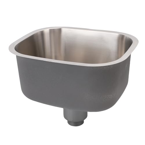 Gonetre Single Bowl Küchenspüle 304 Edelstahl Unterbeacht Sich Integriert Rechteckig Waschbecken für Küchenstangen Badezimmer Badezimmer Langlebiger Rostfester Oxidation, der 38.5 X von Gonetre