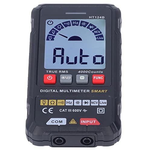 Gonetre Smart Digital Multimeter Hohe Genauigkeit Vollautomatischer Erkennung Elektronischer Parameter -Testmesser HT124B für Reparaturen und Experiment -ABS -Material für Elektriker Gonetre Smart Digital Multimeter Hohe Genauigkeit Vollautomatischer Erkennung Elektronischer Parameter -Testmesser HT124B für Reparaturen und Experiment -ABS -Material für Elektriker von Gonetre
