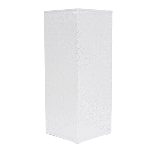 Gonetre Square Regenschirm Ständer Rack Metal Dachhalter Organizer Bin Hollow Out für Home Office Hotel Eingangslegierung 42 X 16,5 X 16,5 Cm (Weiß) von Gonetre