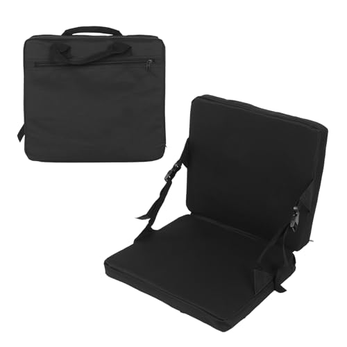 Gonetre Stadionsitze mit Rücken, Klappfischerei Sitzkissen Sitzpolster, Klappstuhl Im Freien Stuhl Kissen Schwarzer Reißverschluss Tasche Tragbarer Griff Einstellbarer Bodenstuhl für Gonetre Stadionsitze mit Rücken, Klappfischerei Sitzkissen Sitzpolster, Klappstuhl Im Freien Stuhl Kissen Schwarzer Reißverschluss Tasche Tragbarer Griff Einstellbarer Bodenstuhl für von Gonetre