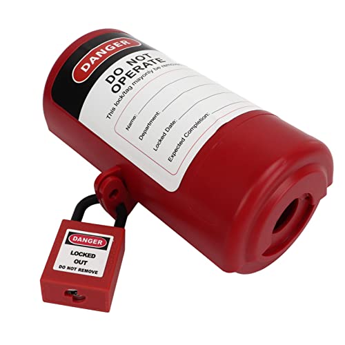 Gonetre Steckersperrgerät Set Universal Electrical Plug Lockout für Industriegeräte Klimaanlagen Waschmaschine Robum Langable Rotierende Design -Sicherheitsisolation PA ABS -Material 90 Gonetre Steckersperrgerät Set Universal Electrical Plug Lockout für Industriegeräte Klimaanlagen Waschmaschine Robum Langable Rotierende Design -Sicherheitsisolation PA ABS -Material 90 von Gonetre