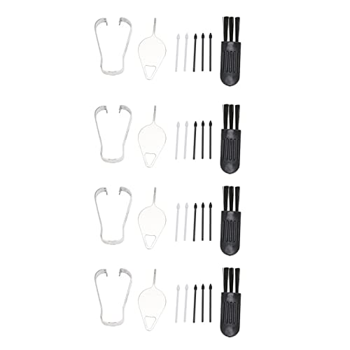 Gonetre Tablet Pen Tips Touch Stylus Pen Tips 4 Sets Tablet Pen Tips Handwriting Stylus Replacement Refills Nib Tool Set for Tablet for S7 Fe 12.4 Inch T733 (Black Gray) von Gonetre