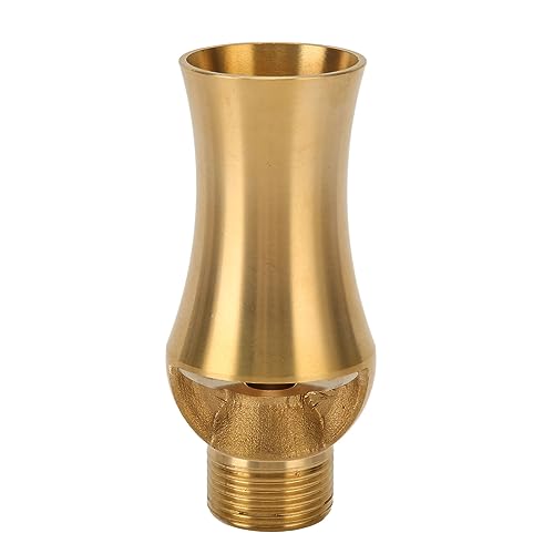 Gonetre Teich Sprinkler Wasserbrunnendüse Kupfer Eisturm Kaskade Verstellbarer Sprühkopfgartenteich (G1/2 G3/4 Universal 9,5 cm) von Gonetre