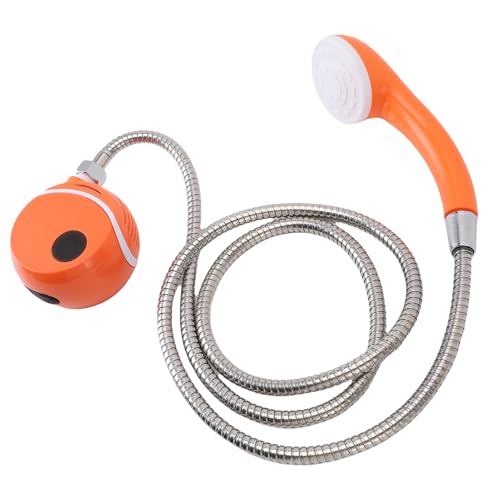 Gonetre Tragbare Camping -Dusche Wiederaufladbare Elektrische Duschpumpensystem mit Duschkopf für Campingreisen Im Freien, Haustier Badematerial 2200 MAh Batterie 1,8 M Schlauch von Gonetre