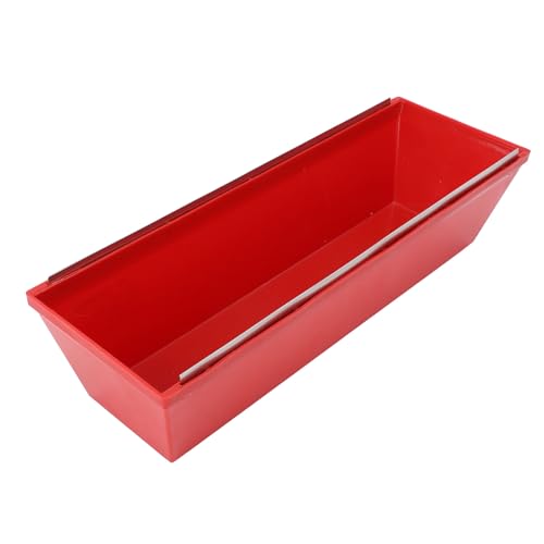 Gonetre Trockenbauschlammpfanne 14 Zoll Gescherte Kanten Abs Plastikputz Schlammschale Zum Mischen von Zement Mörtel Putty Lack Professionelle Bauarbeiter Rot 355 X 120 Mm von Gonetre