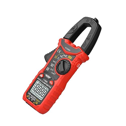 Gonetre Wechselstromstrom Digitaler Klemme Multimeter Professional 600A Auto Range Klemmmesser Spannungstester Temperaturkapazität NCV für Elektriker Hausverbesserung Elektronik Kunststoff (Ht206a) von Gonetre