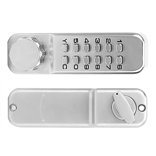 Gonetre Zink -Legierung Mechanische Digitale Türschloss -Set Wasserdichtes Passwort Kombination Keyless -Eintrag für Home Office Secure Secury Sturdy Zink Alloy Construction für von Gonetre