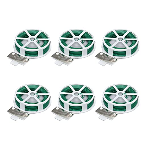 Green Tie Draht Gartenbindung für Blume Fixed Pflanzenstütze 6pcs Kabellänge 20m Innenhöfe Gärten von Gonetre