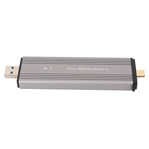 Nvme Ssd Enclosure Usb3.2 Gen2 Ssd Enclosure Type C Ssd Enclosure HDD Enclosure M.2 Nvme Pcie Ssd Enclosure Usb3.2 Gen2 Type C Dual Connector Portable Aluminum Alloy HDD Enclosure von Gonetre