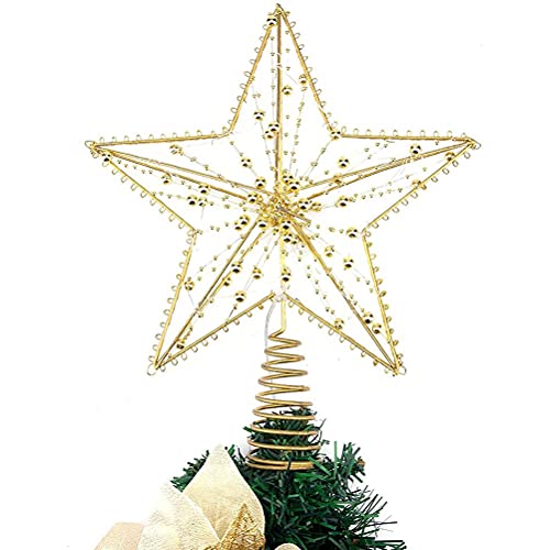 Weihnachtsbaum-Stern-Topper, Weihnachtsbaumschmuck, Glitzernder Weihnachtsbaum-Topper-Stern mit LED-Lichterkette für Weihnachtliche Heimdekorationsszene Weihnachtsbaum-Stern-Topper, Weihnachtsbaumschmuck, Glitzernder Weihnachtsbaum-Topper-Stern mit LED-Lichterkette für Weihnachtliche Heimdekorationsszene von Gonetre