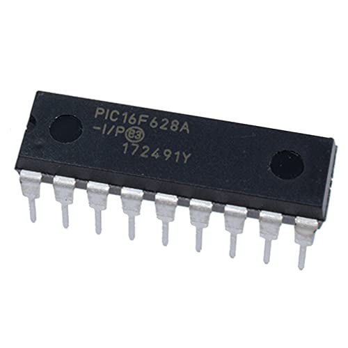 Gonnely 1Pcs PIC16F628A-I/P Mikrocontroller-Chip 3,5 KB 128 Byte EEPROM-Datenspeicher Programmspeichergröße 4 MHz interner RC-Oszillator Gonnely 1Pcs PIC16F628A-I/P Mikrocontroller-Chip 3,5 KB 128 Byte EEPROM-Datenspeicher Programmspeichergröße 4 MHz interner RC-Oszillator von Gonnely