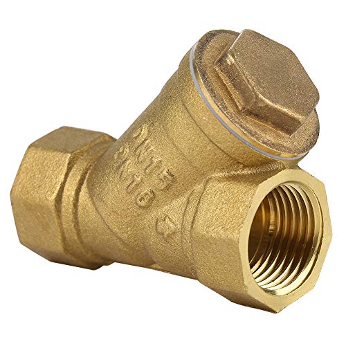 Gonnely Y-förmiges Messing Sieb,1/2" BSPP Innengewinde Sieb Wasser Filter,Filterventilanschluss für Wasser,Öl,Trennung von Gonnely