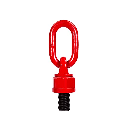 Universal-Hebering - M12 × 18 mm 1T Hebeöse Ringwerkzeug Ringschraube aus legiertem Stahl 360-Grad-Drehung Heberingschraube Matrize Verbindungsschraube Schraube (Rot) von Gonnely