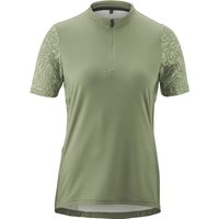 Gonso Radtrikot "Adventure Jersey Halfzip W", Damen Fahrradtrikot kurzarm, Rückentasche mit RV, Quick-Dry, Slim Fit von Gonso