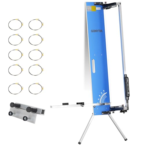GONYTIA MODELL2.1 Styroporschneider 260 Watt, 1.300mm freistehend Komplettes Set inklusive 10 Schneidedrähten, 1 Gerüsthalteblech und 2 Federgriff Heißdrahtschneider von Gonytia