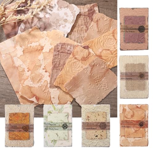 168 Blätter Journaling Zubehör Scrapbook Papier Scrapbook Zubehör Decoupage Papier Vintage Papier Sticker Set Bullet Journal Zubehör Scrapbooking Papier Handgeschöpftes Papier Junk Journal Zubehör von GooDengFull