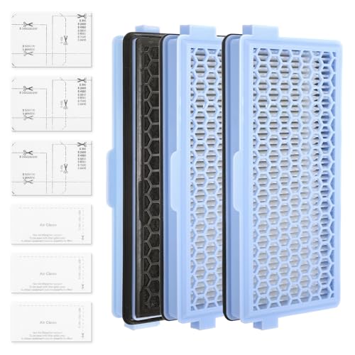 3 Sätze Ersatzfilter kompatibel Miele Staubsauger HEPA filters with 3 Motor Protection Filter Und 3 Exhaust Filter für S4000, S5000, S6000 & S8000[Compact C1 & C2, Complete C2 & C3, S8340] von GooDengFull