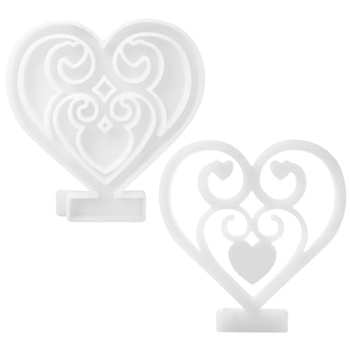 Silikonform Herz Kerzenhalter Silikonformen GießFormen Kerzen Valentinstag Muttertag Silikonformen GießFormen Kerzenhalter GießForm Herz Hochzeit Weihnachten für Diy Dekoration Handmade Geburtstags von GooDengFull