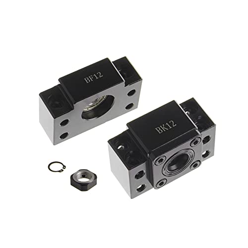GooEquip BK12 und BF12 Kugellager Schraube Block Halterung Kugel Umlauf Spindel Halterungs Set RM/SFU 1605 Kugelumlaufspindel CNC Teile Bk / Bf12 Fuer Kugel Umlauf Spindeln von GooEquip