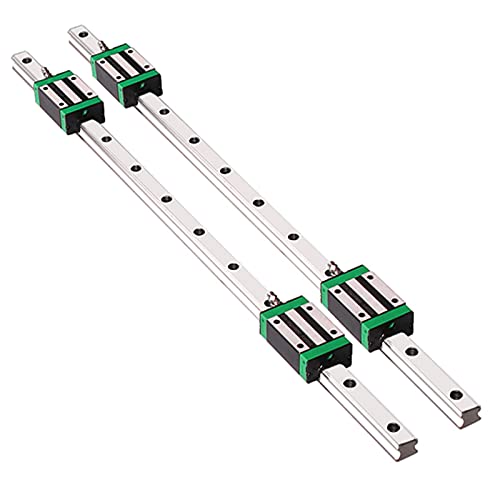 GooEquip Linearführung 2 Stücke HGR 20-1000mm Linearschiene mit 4PCS Gleitblock für 3D Drucker, CNC Maschine, Elektrische Geräte, Medizinische Maschinen von GooEquip