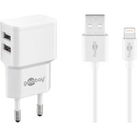 goobay Ladekabel mit Adapter 1,0 m, 12 Watt von Goobay