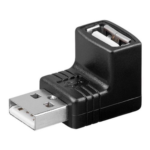 Goobay Adapter Wentronic USB 2.0 [1 x USB 2.0 Typ A männlich – 1 x USB 2.0 Typ A Buchse] schwarz 4 x USB Adapter von goobay