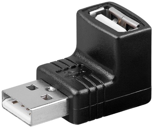 Goobay Adapter Wentronic USB 2.0 [1 x USB 2.0 Typ A männlich – 1 x USB 2.0 Typ A Buchse] schwarz 4 x USB Adapter von goobay